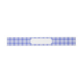 Bandeau De Faire-part Plaid blanc bleu 2 (Plat)