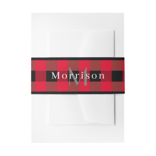 Bandeau De Faire-part Plaid de Buffalo