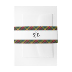 Bandeau De Faire-part Plaid écossais Buchanan Clan Tartan
