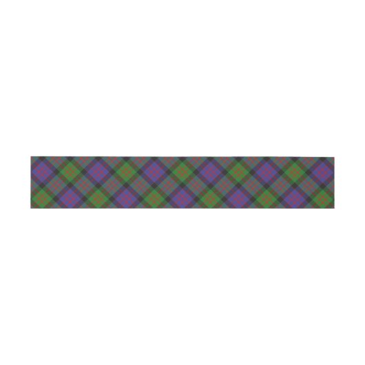 Bandeau De Faire-part Plaid écossais MacDonald Tartan (Plat)