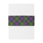 Bandeau De Faire-part Plaid écossais MacDonald Tartan (Dos Example)