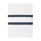 Bandeau De Faire-part Plaid écossais MacKay Green Tartan (Dos Example)