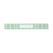 Bandeau De Faire-part Plaid en pastel (Plat)