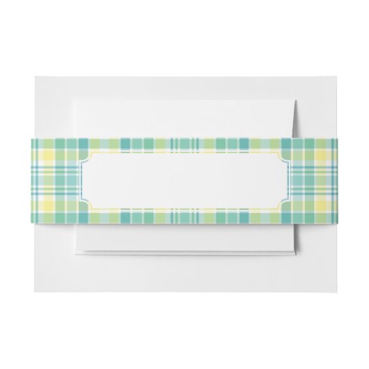 Bandeau De Faire-part Plaid en pastel (Devant Example)