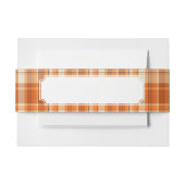 Bandeau De Faire-part Plaid orange (Devant Example)