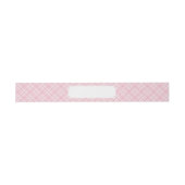 Bandeau De Faire-part Plaid rose-clair (Plat)