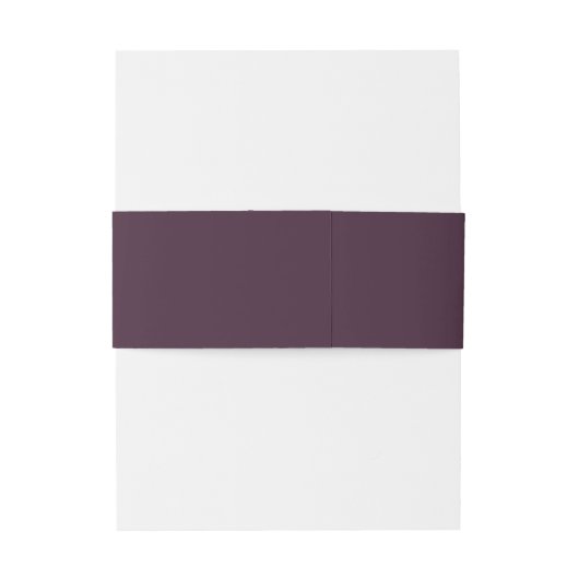 Bandeau De Faire-part Plum foncé violet | MARIAGE (Dos Example)