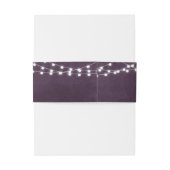 Bandeau De Faire-part Plum String Lights Faire-part de mariage Bande de (Dos Example)