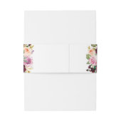 Bandeau De Faire-part Plum violet rose pâle Mariage végétal (Dos Example)