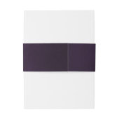 Bandeau De Faire-part Plum violet simple rustique Boho Mariage (Dos Example)