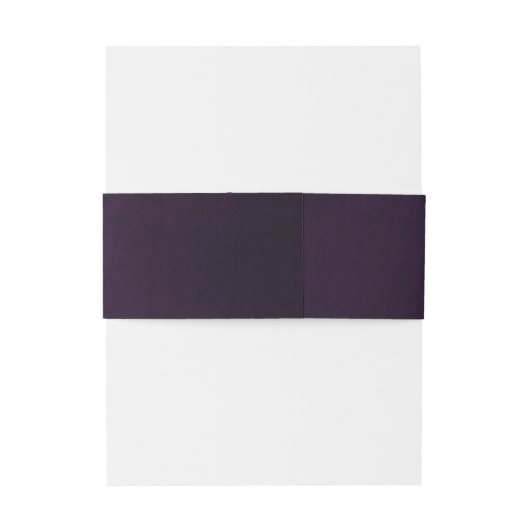 Bandeau De Faire-part Plum violet simple rustique Boho Mariage (Dos Example)