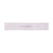 Bandeau De Faire-part Plum violet simple rustique Boho Mariage (Plat)