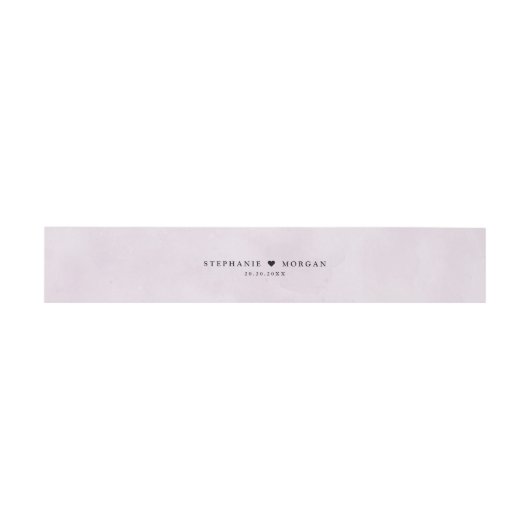 Bandeau De Faire-part Plum violet simple rustique Boho Mariage (Plat)