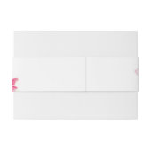 Bandeau De Faire-part Plumeria Mariage Belly Band (Dos exemple)