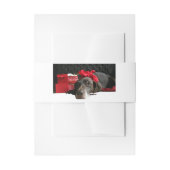 Bandeau De Faire-part Pointeur allemand à pois courts @ cheminée (Devant example)