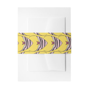 Bandeau De Faire-part Poisson ange jaune vif