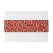 Bandeau De Faire-part Poivrons de piment (Dos exemple)