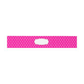 Bandeau De Faire-part Polka dot fleurie ceinture rose (Plat)