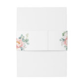 Bandeau De Faire-part Portrait de bande de Faire-part de mariage rose (Dos Example)