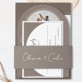 Bandeau De Faire-part Premier nom de script personnalisé Mariage de test