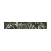 Bandeau De Faire-part Premium Black Gold Botanical Eucalyptus Green (Plat)