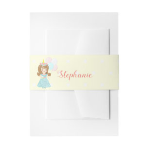 Bandeau De Faire-part Princesse Unicorn