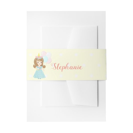 Bandeau De Faire-part Princesse Unicorn (Devant example)