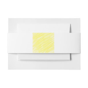 Bandeau De Faire-part publicité jaune pastel personnalisée couleur unie