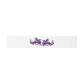 Bandeau De Faire-part Purple Elegant Dragons Mariage Belly Bands (Plat)