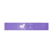 Bandeau De Faire-part Purple Unicorn Mariage Inviter Belly Band (Plat)