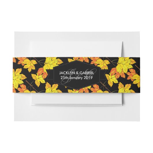Bandeau De Faire-part Quand l'automne s'écroule (Devant Example)