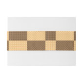 Bandeau De Faire-part Quatre gaufrettes (Dos exemple)