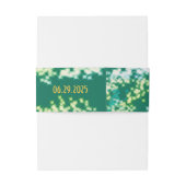 Bandeau De Faire-part Quinceanera Sage Green Élégante princesse (Dos Example)