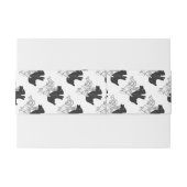 Bandeau De Faire-part Rabbit Silhouette main (Dos exemple)