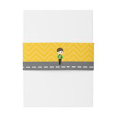 Bandeau De Faire-part Race Car (Dos Example)