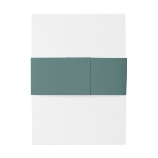 Bandeau De Faire-part Racine Vert Simple Initiales Monogramme Police Mod (Dos Example)