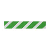 Bandeau De Faire-part Rayure Verte Pailletée (Plat)