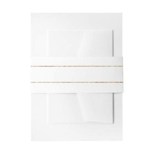 Bandeau De Faire-part Rayures dorées (Devant example)