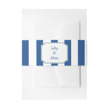 Rayures Nautiques - Invitation de mariage