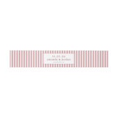 Bandeau De Faire-part Rayures roses joyeuses (Plat)