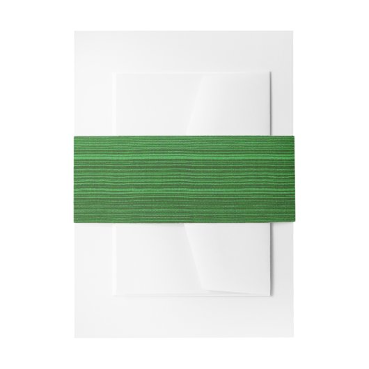 Bandeau De Faire-part rayures textiles vertes et noires (Devant example)