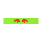 Bandeau De Faire-part Red Bulls Green Invitation Belly Bands (Plat)