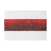 Bandeau De Faire-part Red Glitz Belly Band (Dos exemple)