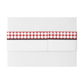 Bandeau De Faire-part Red Ladybug, fête d'anniversaire des enfants (Dos exemple)