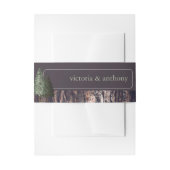 Bandeau De Faire-part Redwoods & Bark, Mariage rustique (Devant example)