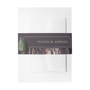 Bandeau De Faire-part Redwoods & Bark, Mariage rustique