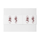 Bandeau De Faire-part Regency Bridgerton Rose Roses Cameos (Dos exemple)