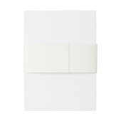 Bandeau De Faire-part Regency Era Wedding Belly Band with Monogram Crest (Dos Example)