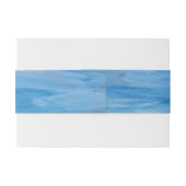 Bandeau De Faire-part Réservoir de vie nautique avec Mariage d'aquarelle (Dos exemple)