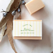 Bandeau De Faire-part Retro Moderne Vert & Jaune Personnalisé